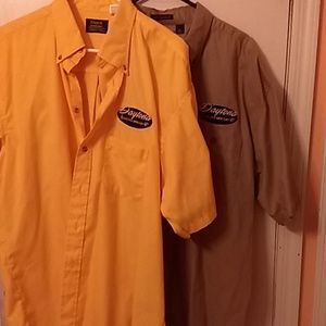 Two Daytona Lincoln Mercury salesman shirts XL